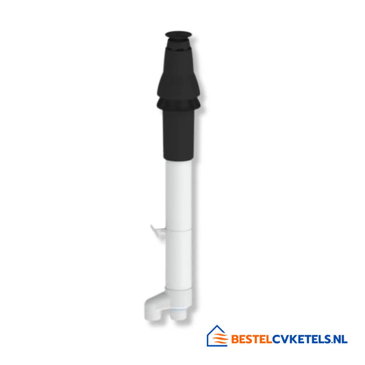 Burgerhout Skyline 3000 HR dakdoorvoer zwart Ø60/100mm voor rookgasafvoer met Safe-PP systeem