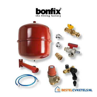 Nefit Trendline Aquapower Plus HRC30 CW6 cv-ketel met Bonfix de Luxe aansluitpakket, modelnummer 7736700984