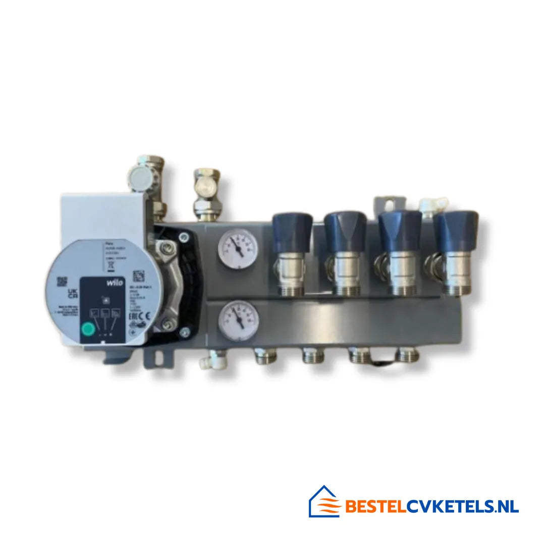 Standaard Verdeler Staal Compact 2 Groeps SU501.002