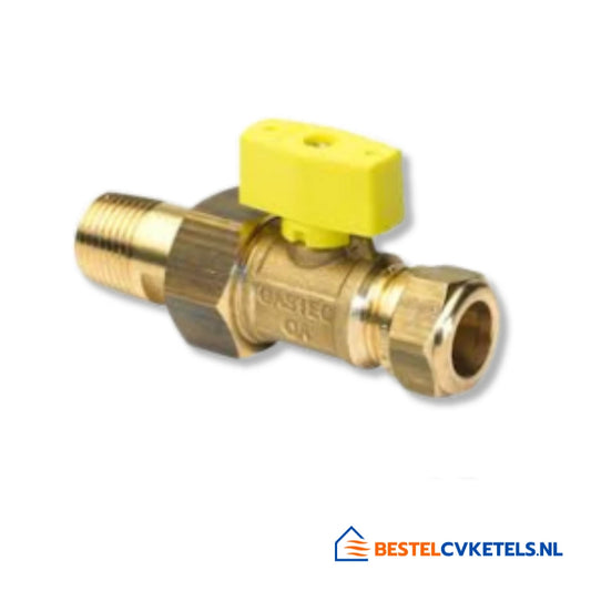 VSH Gaskraan Kogel Recht 15 mm Knel x 1/2" Buiten 060511.0