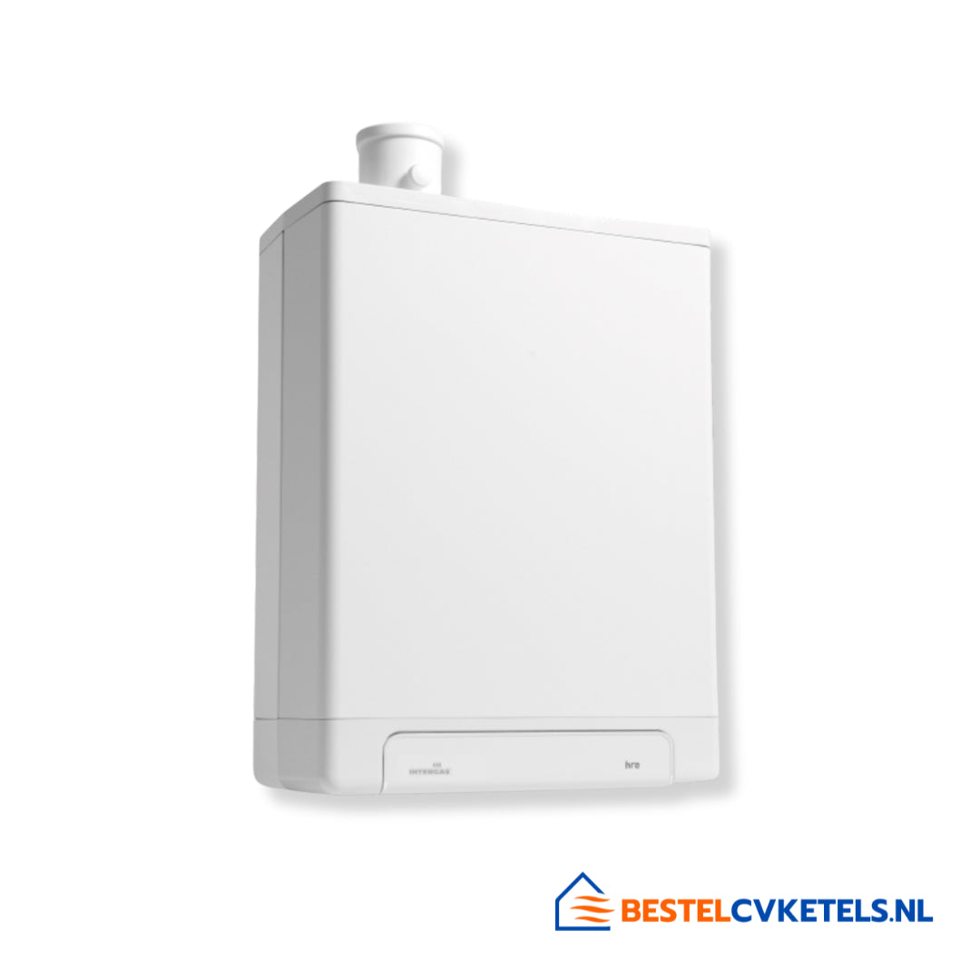 Intergas Kombi Kompakt HRE CV-ketel 24/18 CW3 (80‑80) 043357: compacte HR-ketel met geïntegreerde rookgasafvoer voor woninginstallaties