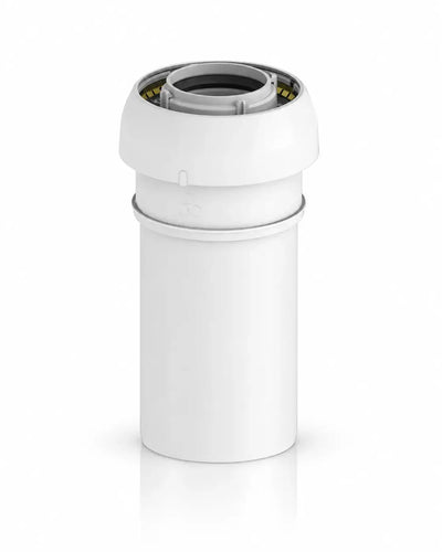Burgerhout Easy Safe-PP verlengstuk 25 cm 60/100 voor rookgasafvoer
