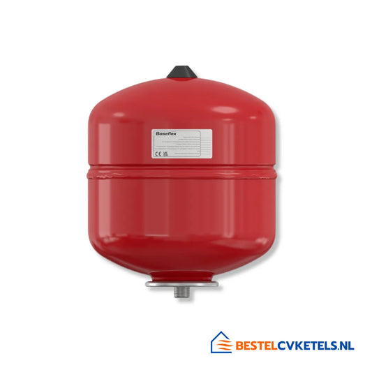 Flamco Baseflex expansievat 18L rood 0,5 bar voor cv-installaties en drukbehoudsystemen