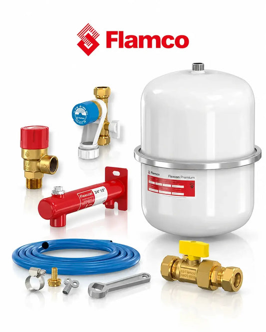 Flamco Premium ketel aansluitpakket wit 26053