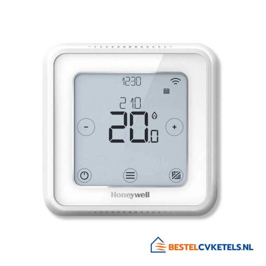 Honeywell Lyric T6 Y6H910WF4032 slimme bedrade thermostaat wit voor precieze temperatuurregeling en energiebesparing