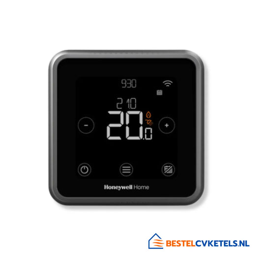 Honeywell Lyric T6 slimme bedrade thermostaat zwart Y6H810WF1005 voor energiezuinige temperatuurregeling in woonruimtes