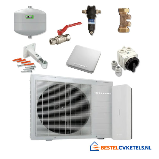 Intergas Xtend Monoblock warmtepomp binnenunit en buitenunit 5 kW