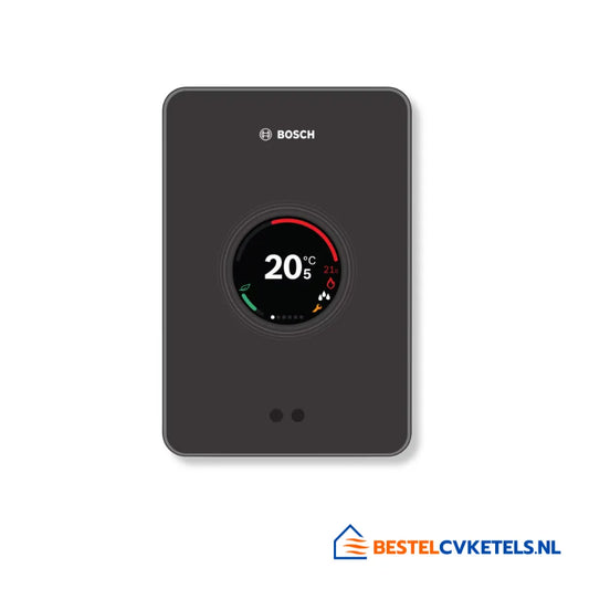 Nefit EasyControl zwart set CT200 7736701392 voor stijlvolle en slimme temperatuurregeling in moderne woningen