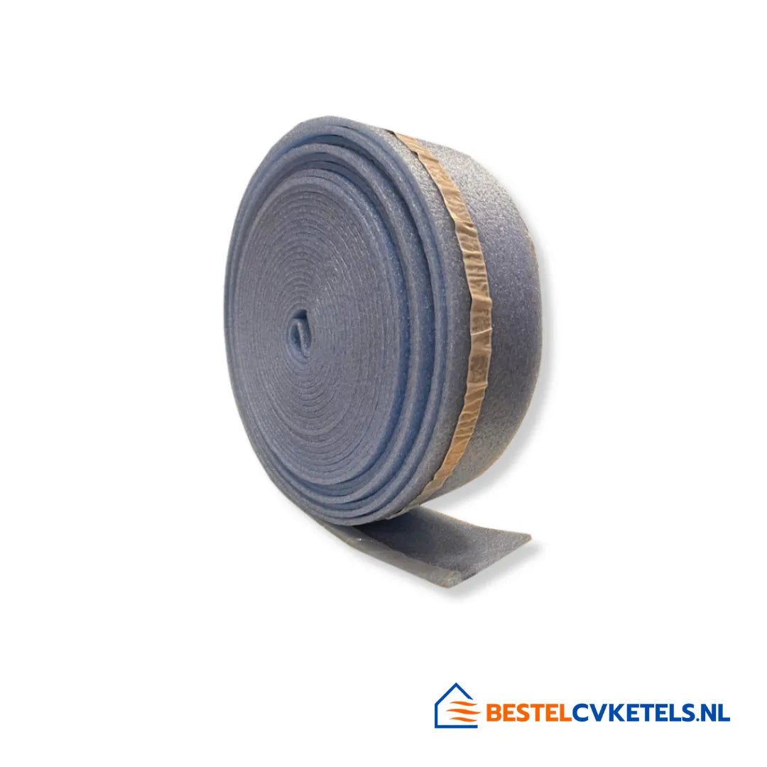 Randisolatie Rol met Plakstrip 50 mtr 150mm x 8mm RI5015PL