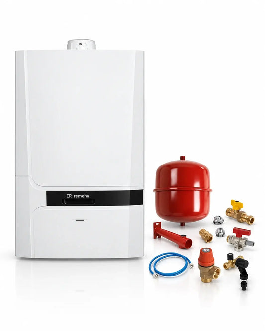 Remeha Calenta Ace-Matic 40C CW5 CV-ketel 80/80 met Bonfix De Luxe aansluitpakket