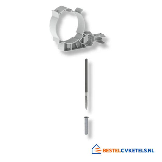 Burgerhout Safe PP Fixatiebeugel 80mm Wit 400452203