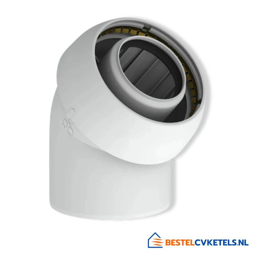 Burgerhout Easy Safe-PP Bocht 45° 60-100 410470876