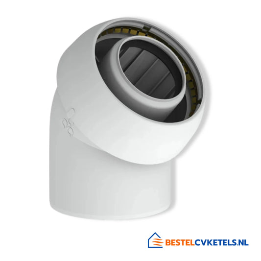 Burgerhout Easy Safe-PP Bocht 45° 60-100 410470876