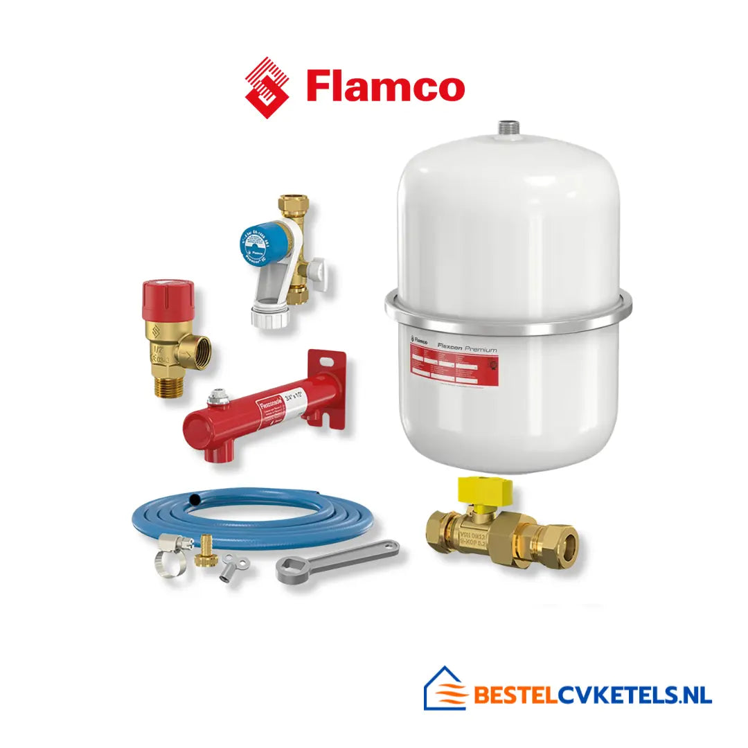 Flamco Premium Ketel Aansluitpakket Wit 26053