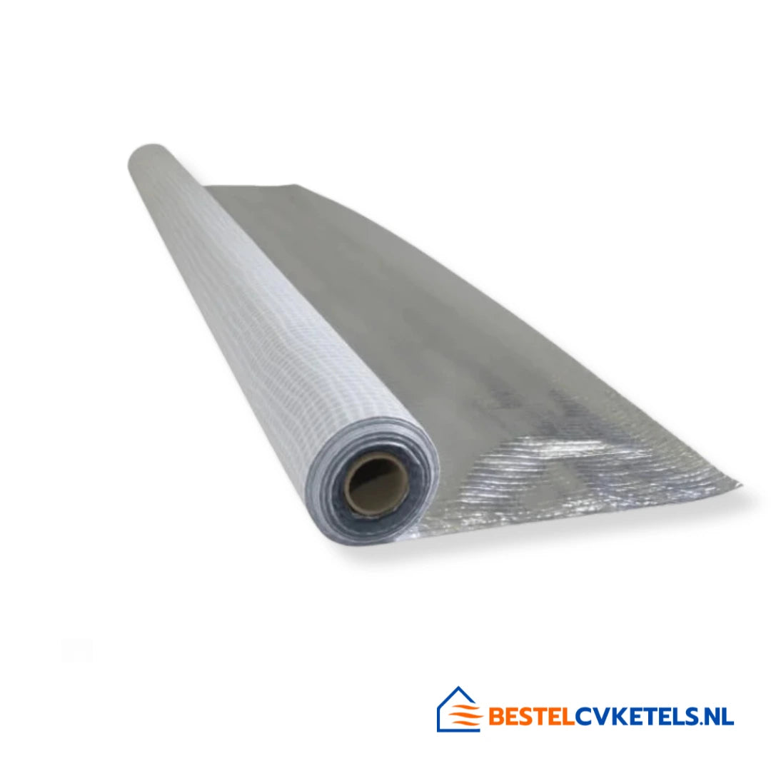 Magnum aluminium reflectiefolie rol 1,5m x 0,5m (75m²) voor isolatie onder vloerverwarming