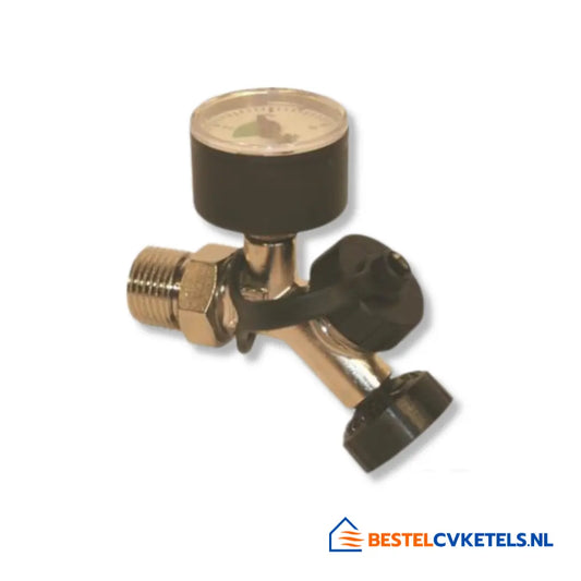 Pentec Vulcombinatie 1/2" met Manometer Wivakom 1500-0-03-01