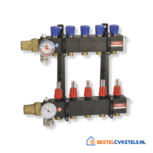 Robot LTC Verdeler Composiet 6 Groeps incl. Kogelkranen 203906