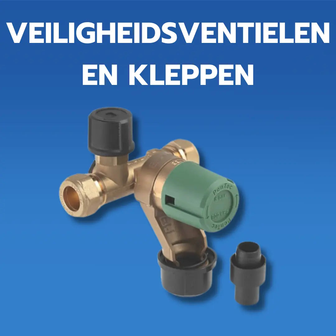 Veiligheidsventielen en kleppen – duurzame beveiligingsoplossingen voor overdruk- en terugstroombeveiliging in cv- en vloerverwarmingsinstallaties